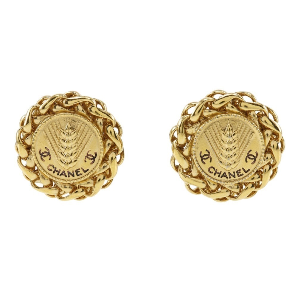 CHANEL Authentic Gold Earrings - Picture 1 of 9